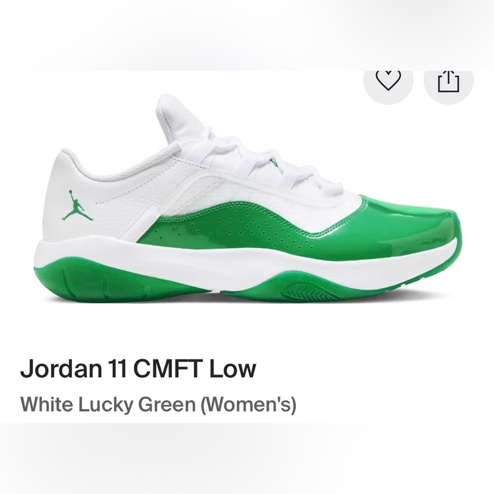 ‼️‼️SOLD‼️‼️Jordan Green and White Athletic Shoes